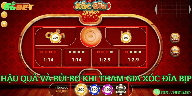 Hậu quả và rủi ro khi tham gia xóc đĩa bịp